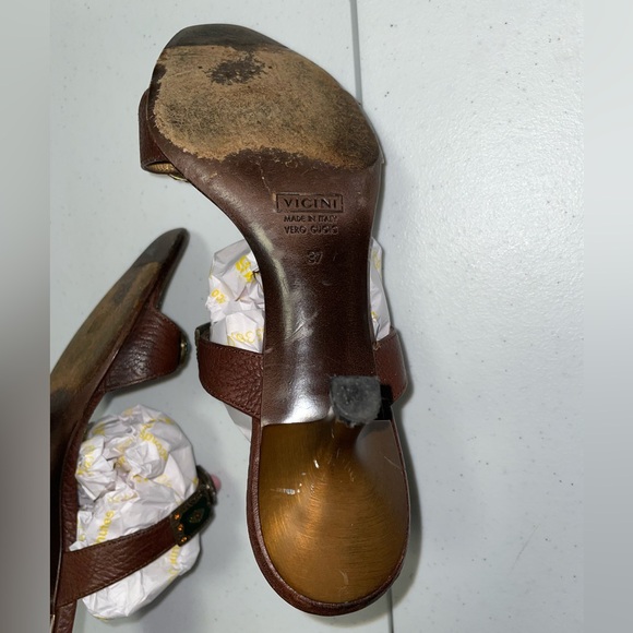 Beautiful Jeweled Vicini Vintage Heels Size 6.5 US - Picture 7 of 10